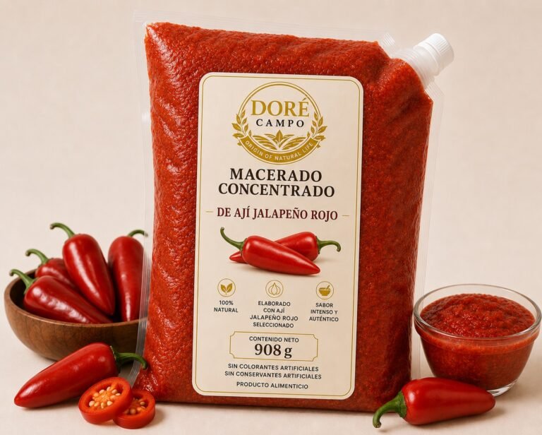 Macerado concentrado de ají jalapeño rojo